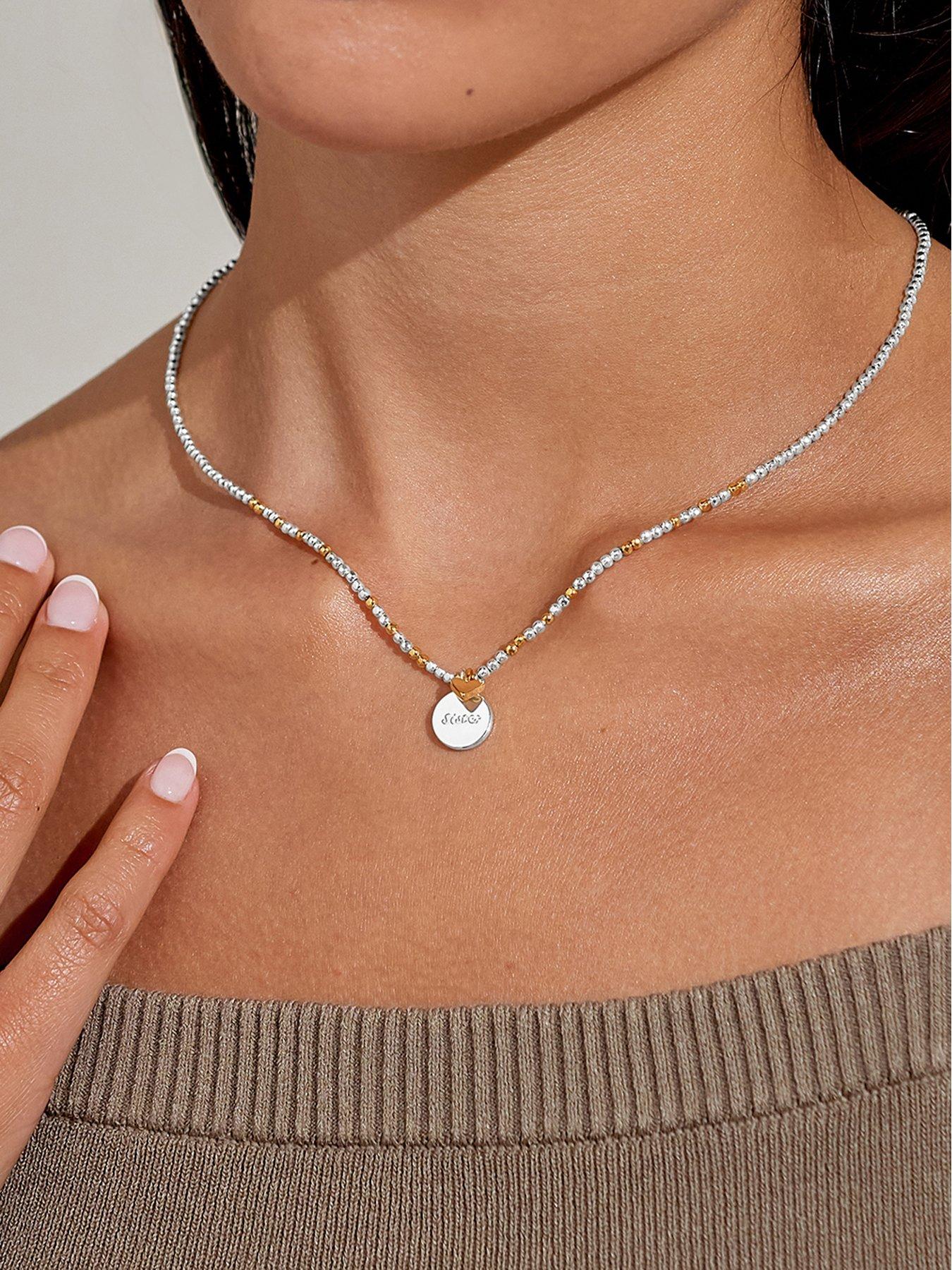 Image 2 of 5 of Joma Jewellery So Loved Sister Silver &amp; Gold Plated Necklace - Boxed