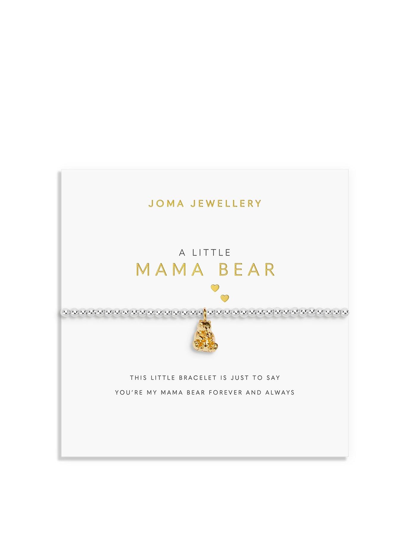undefined A LITTLE , MAMA BEAR , Silver & Gold Plated , Bracelet , 17.5cm stretch