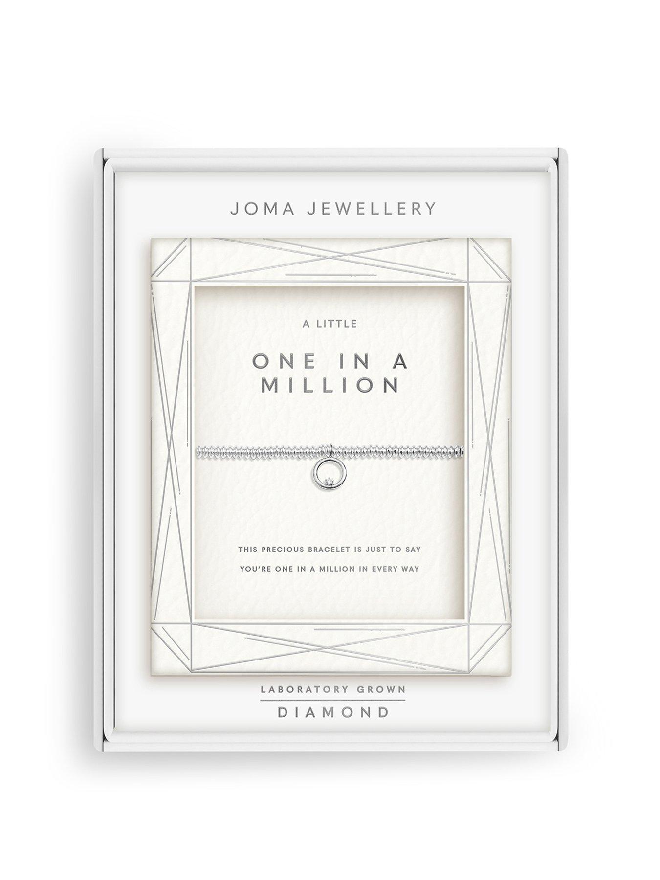 Image 1 of 6 of Joma Jewellery LABORATORY GROWN DIAMOND A LITTLE , ONE IN A MILLION , Silver Plated , Bracelet , 17.5cm stretch