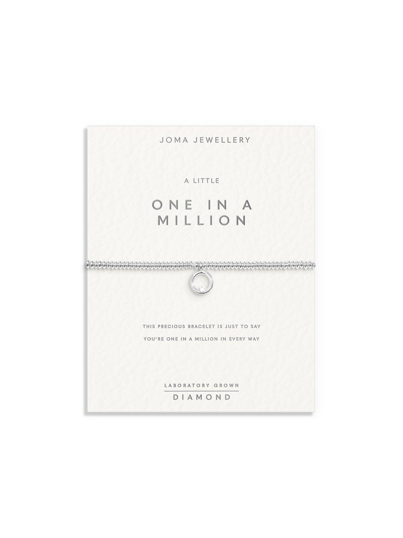 Image 5 of 6 of Joma Jewellery LABORATORY GROWN DIAMOND A LITTLE , ONE IN A MILLION , Silver Plated , Bracelet , 17.5cm stretch