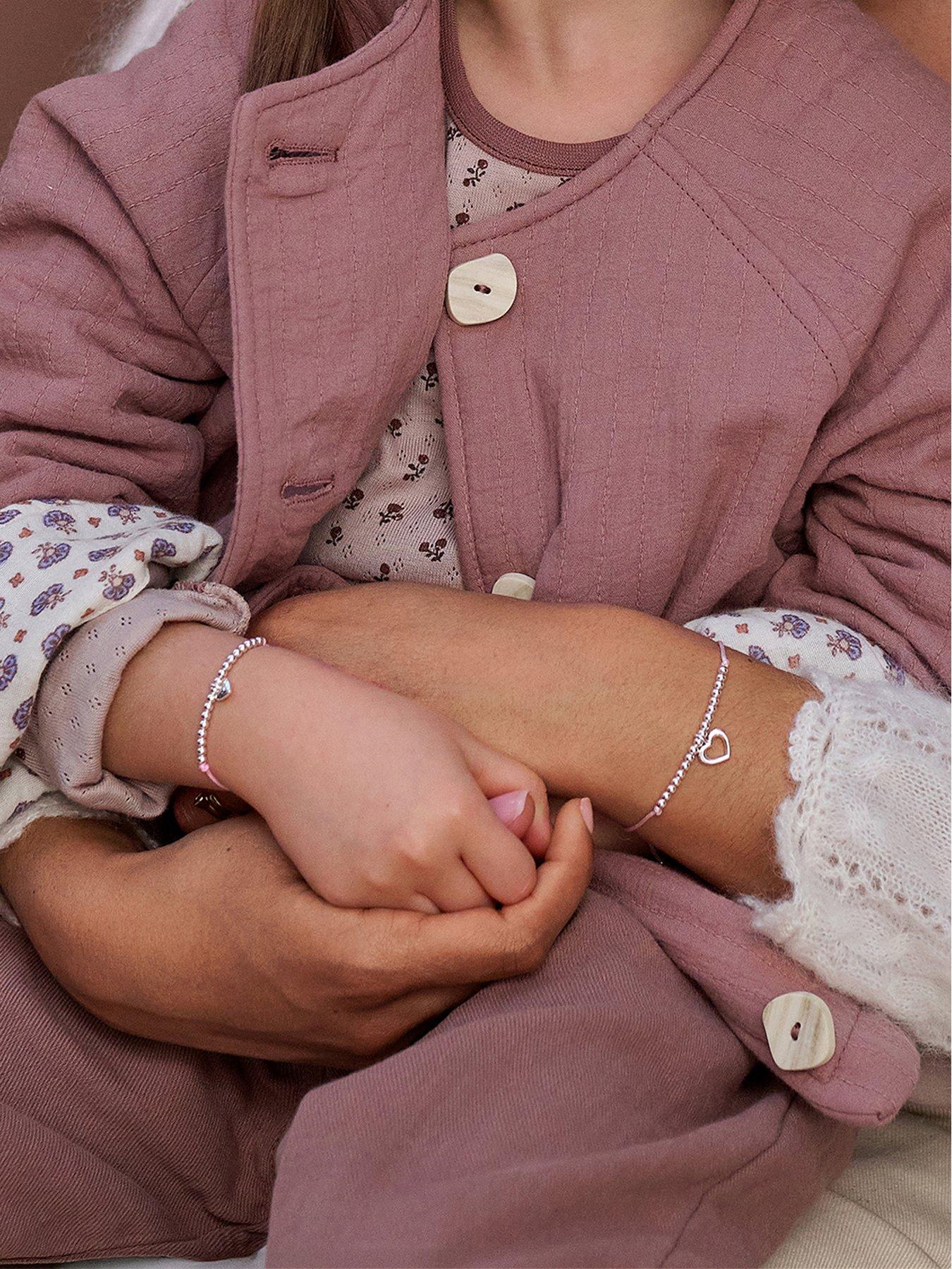 Joma Jewellery DUO A LITTLE , MUMMY AND ME , Silver Plated , Two Bracelets , 24.5cm adjustable & 22.5cm adjustable