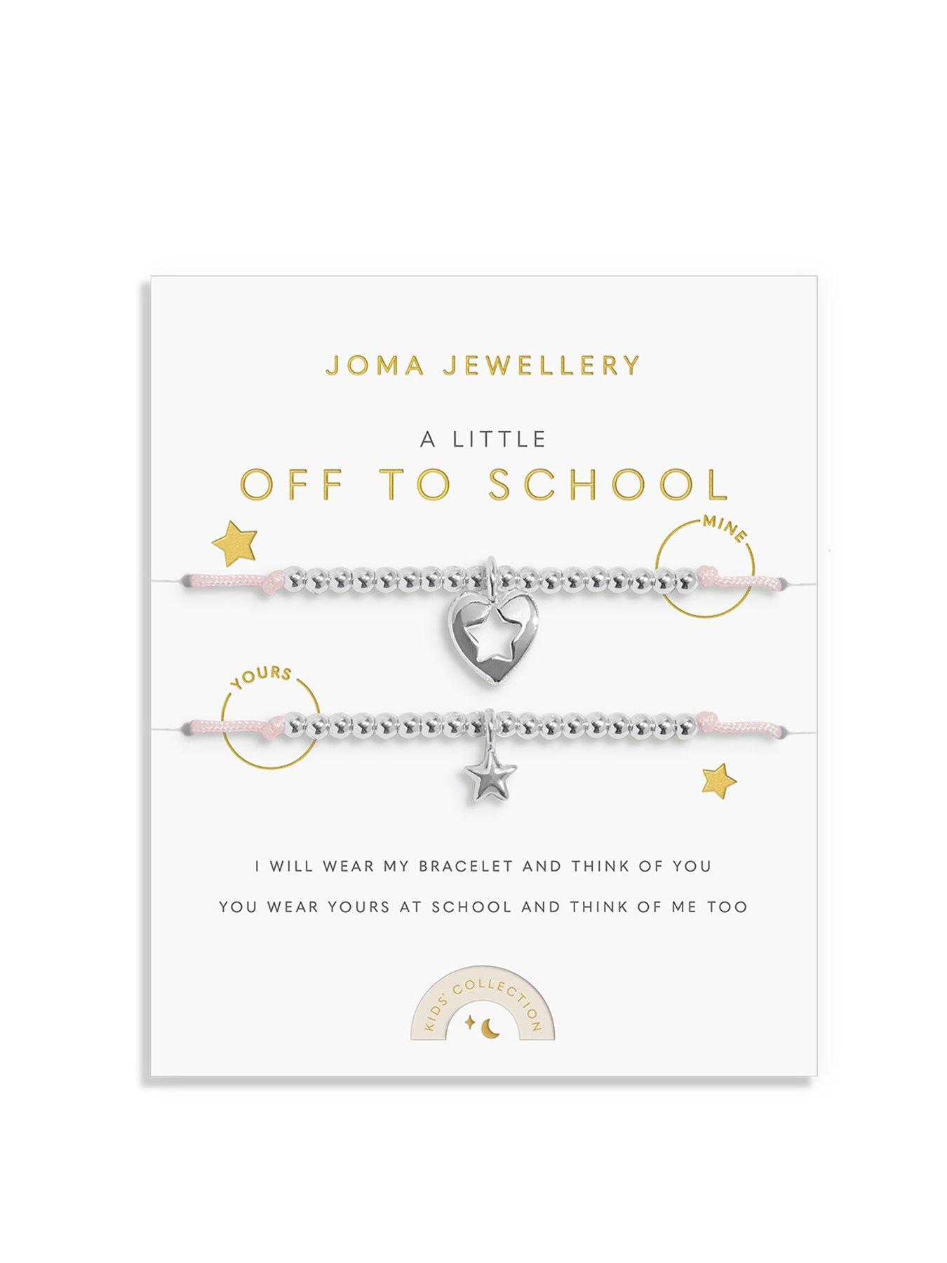 Image 1 of 7 of Joma Jewellery DUO A LITTLE , OFF TO SCHOOL , Silver Plated , Two Bracelets , 24.5cm adjustable & 22.5cm adjustable
