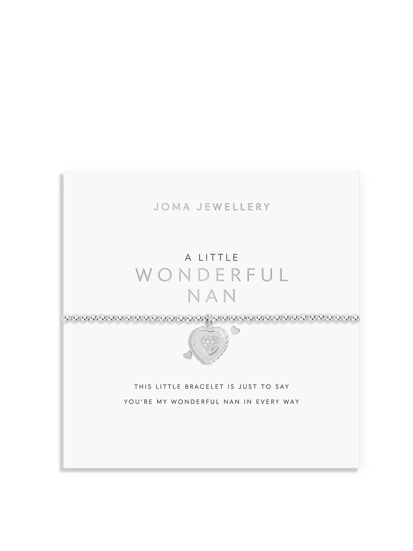 undefined A LITTLE , WONDERFUL NAN , Silver Plated , Bracelet , 17.5cm stretch