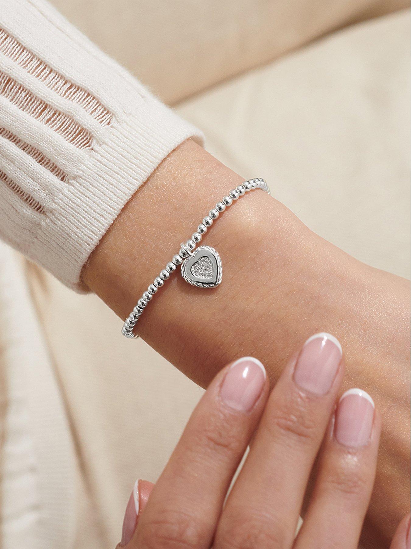  image of joma-jewellery-a-little-wonderful-nan-silver-plated-bracelet-175cm-stretch