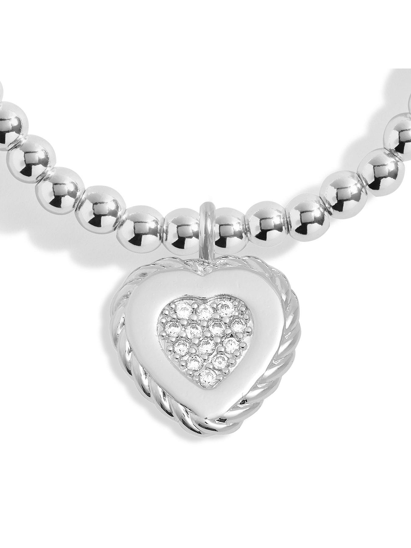  image of joma-jewellery-a-little-wonderful-nan-silver-plated-bracelet-175cm-stretch