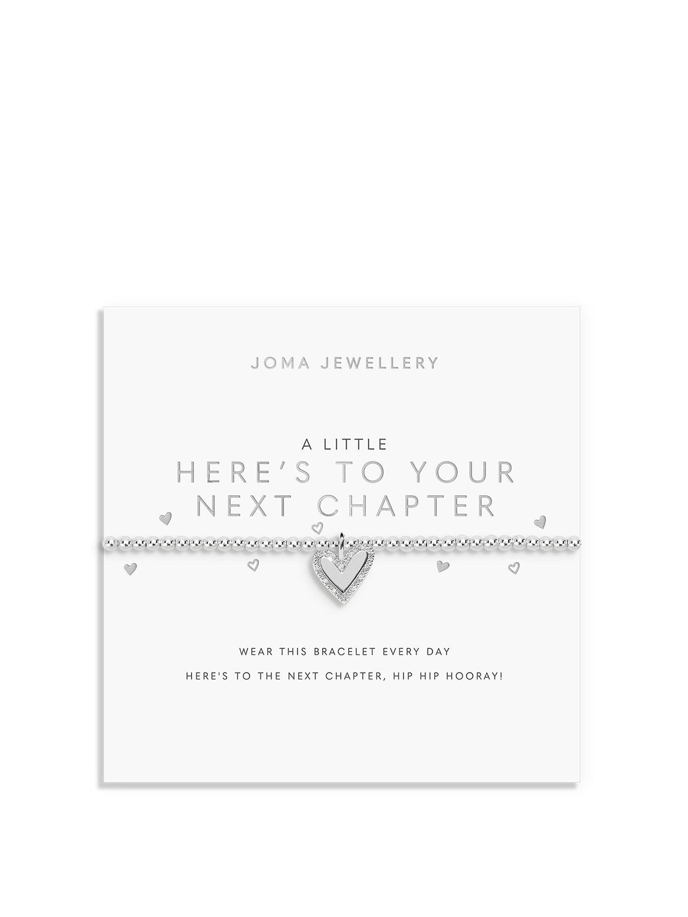 undefined A LITTLE , HERE'S TO YOUR NEXT CHAPTER , Silver Plated , Bracelet , 17.5cm stretch