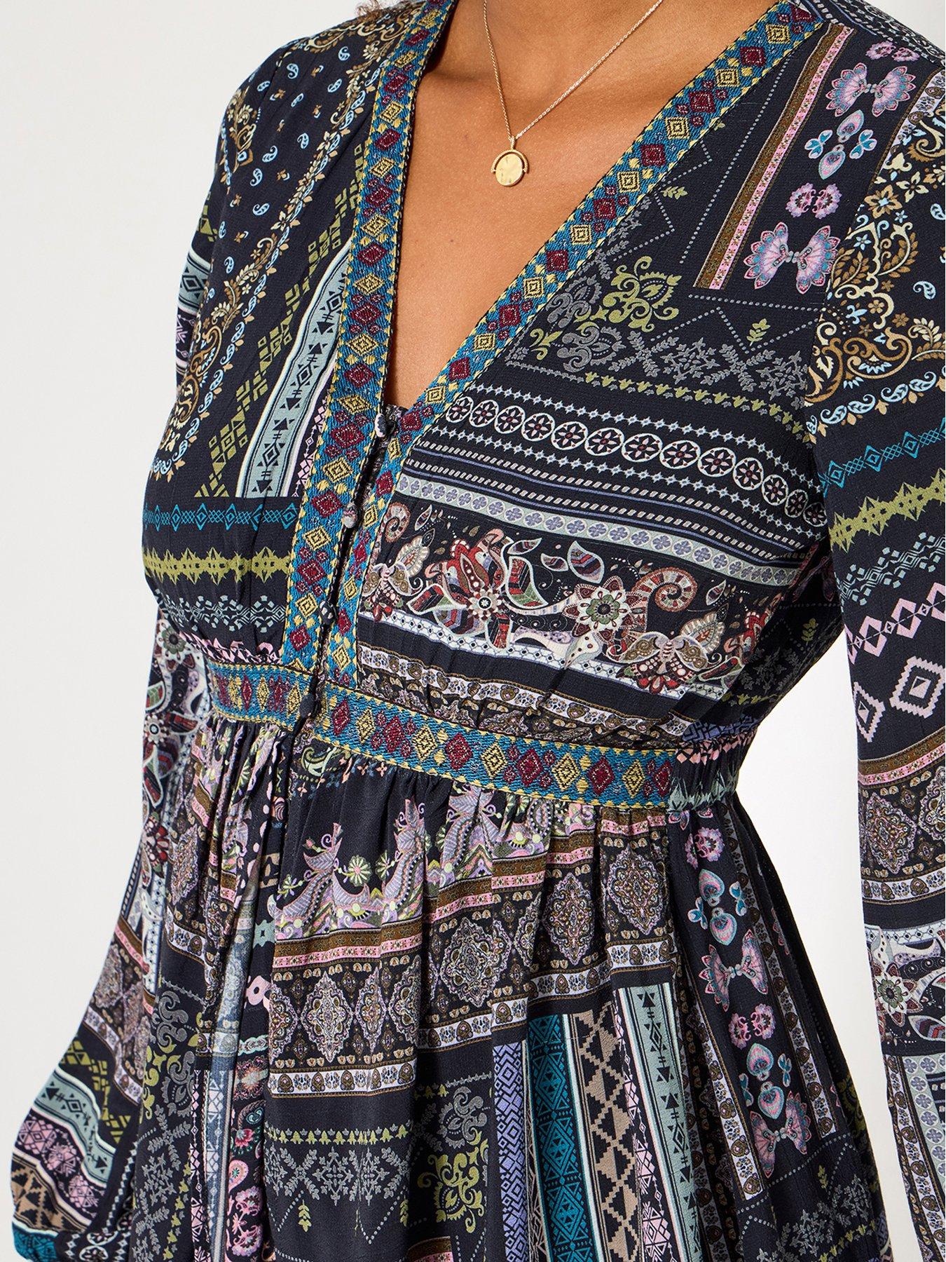 Image 3 of 5 of Joe Browns Beautiful Boho Tunic Dress - Black
