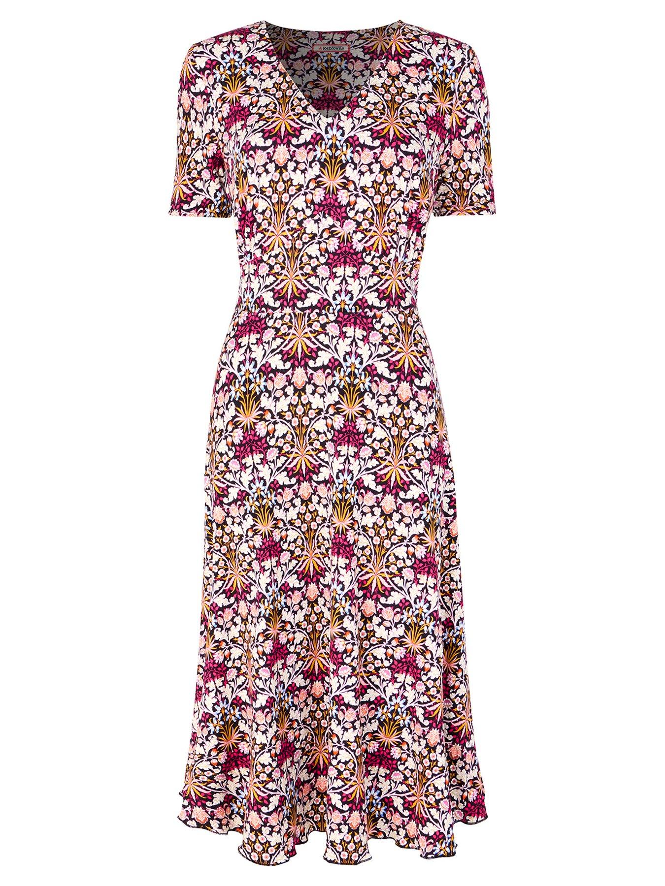Image 6 of 6 of Joe Browns Radiant Reversible Printed Jersey Dress  - Plum