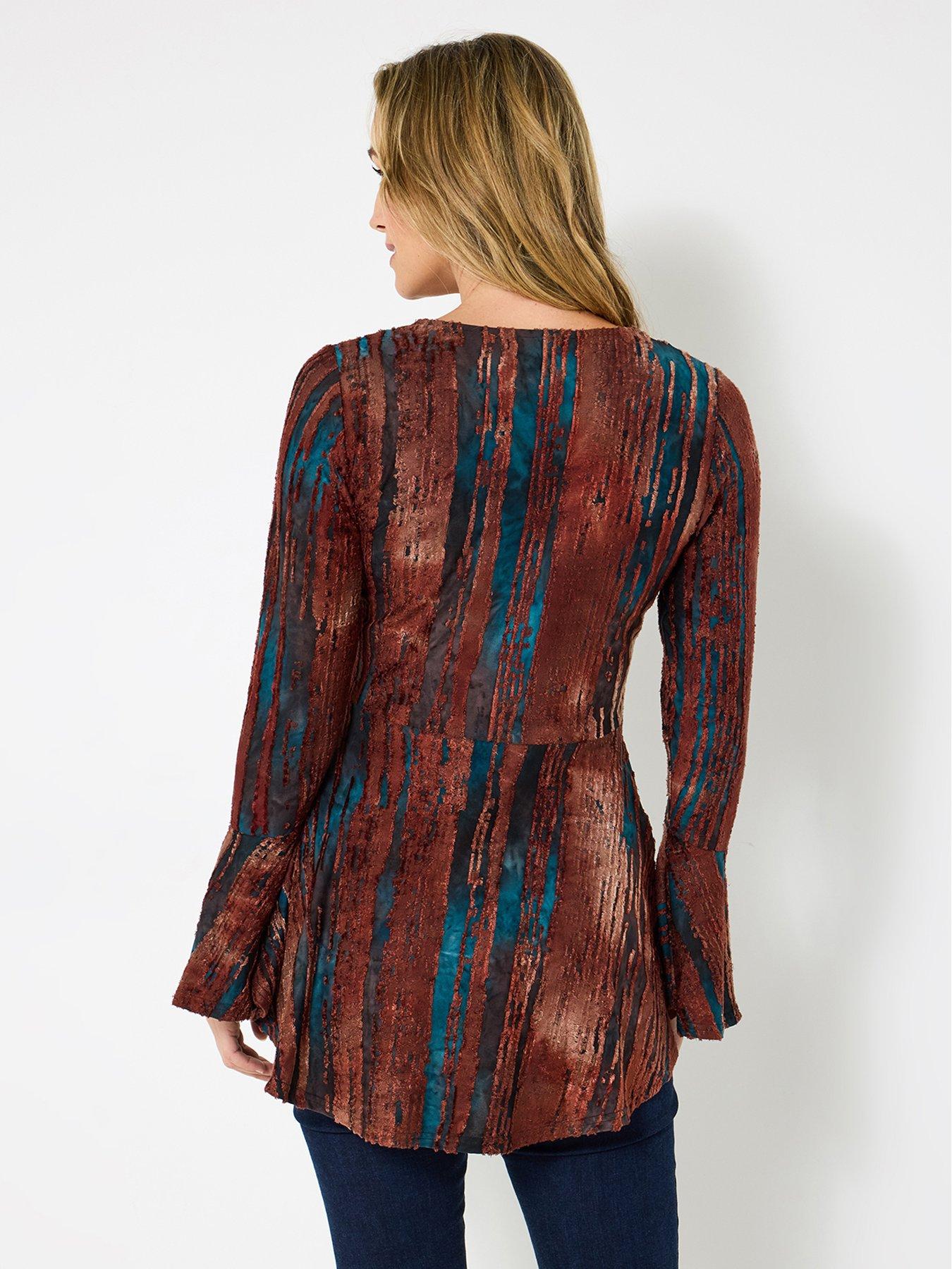 Image 2 of 6 of Joe Browns Remarkable Zip Front Top - Brown