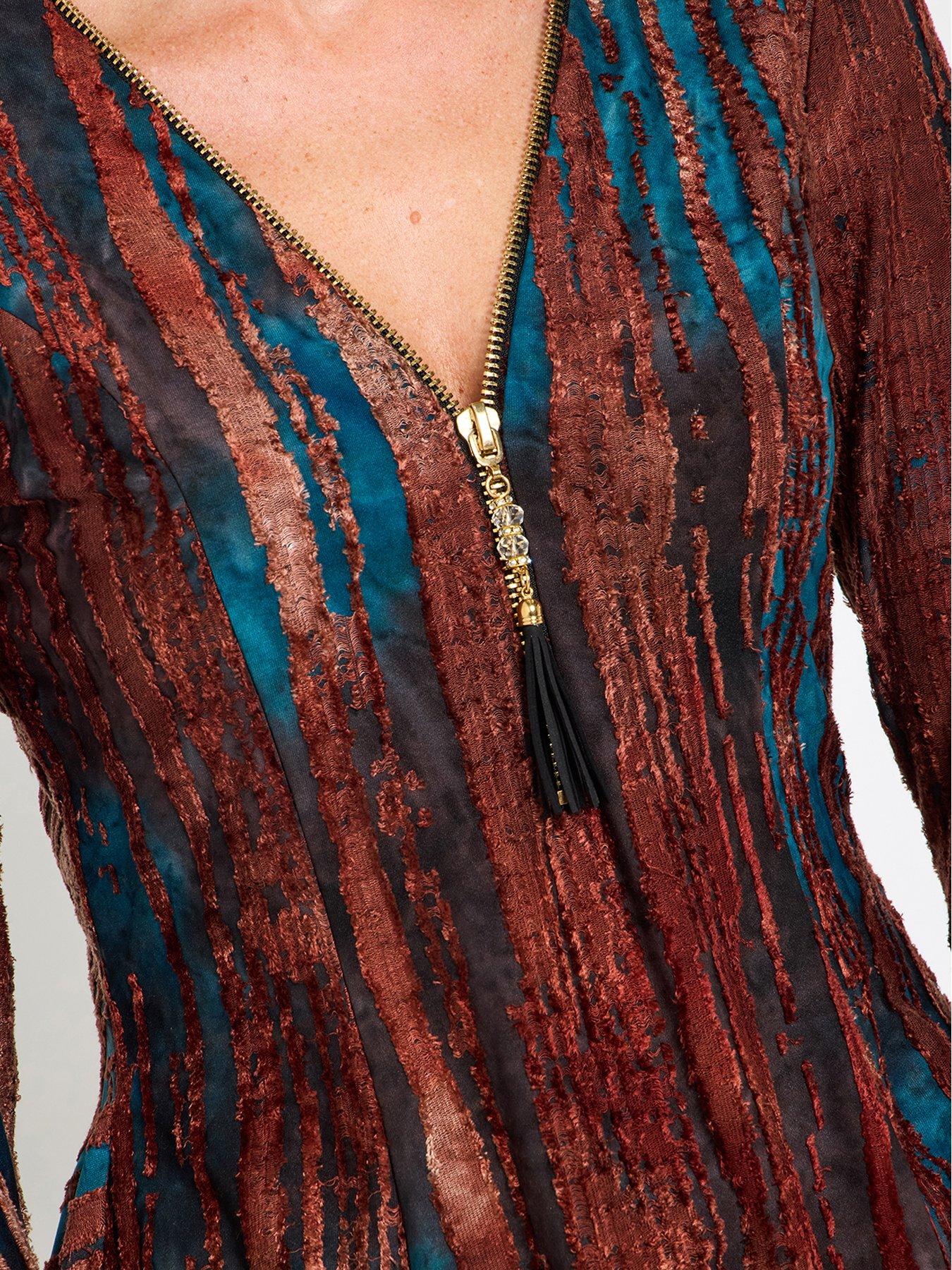 Image 4 of 6 of Joe Browns Remarkable Zip Front Top - Brown