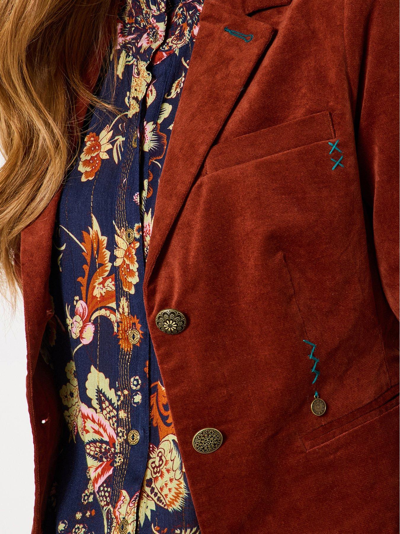 Image 4 of 6 of Joe Browns Magnificent Moleskin Jacket - Burnt Orange