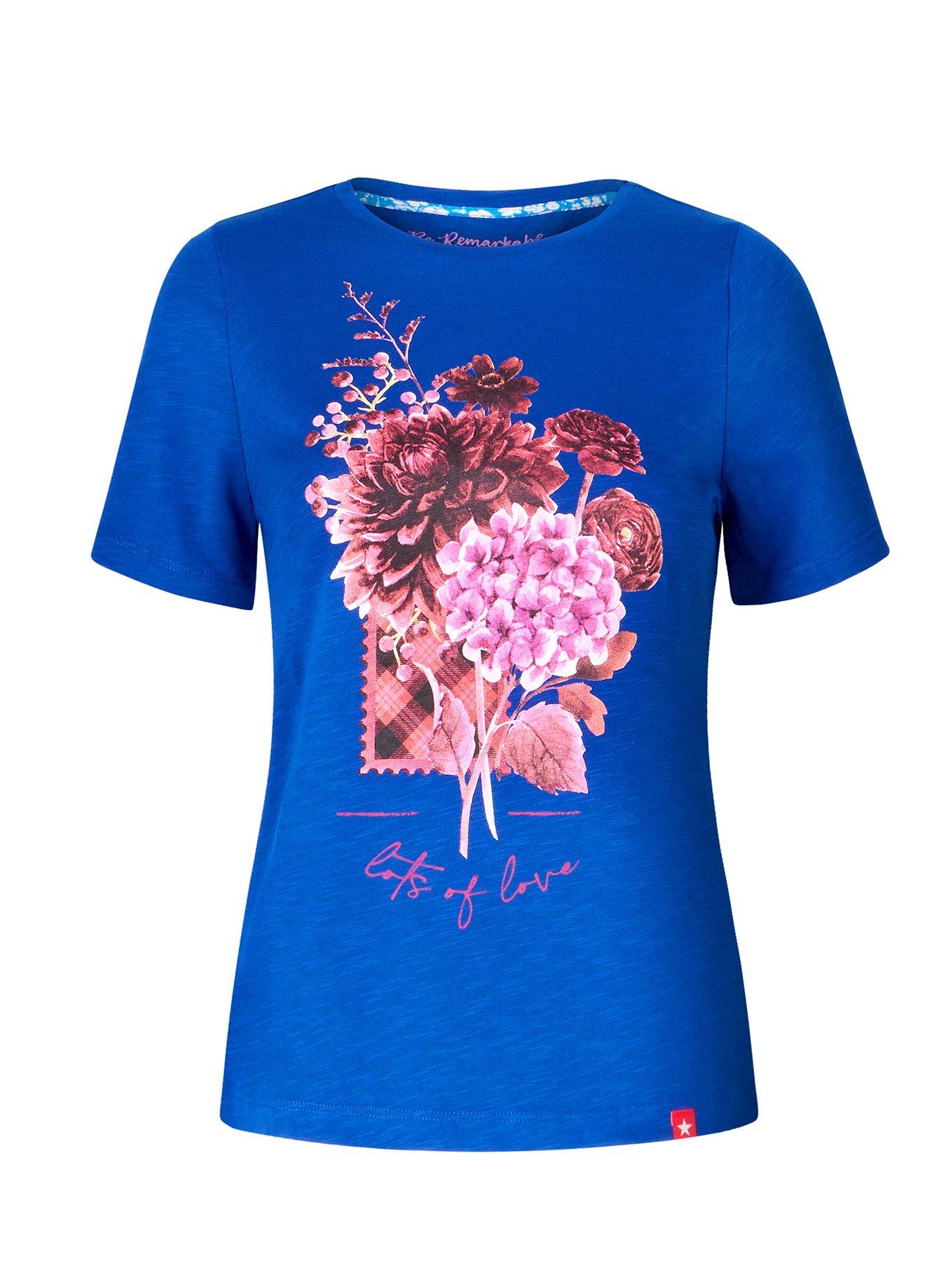 Image 5 of 5 of Joe Browns Pretty Floral T Shirt - Navy