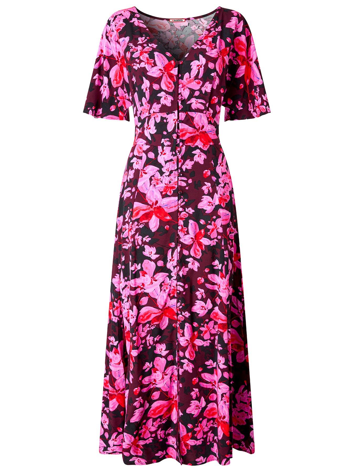 Image 6 of 6 of Joe Browns Brigette Floral Maxi Dress - Pink