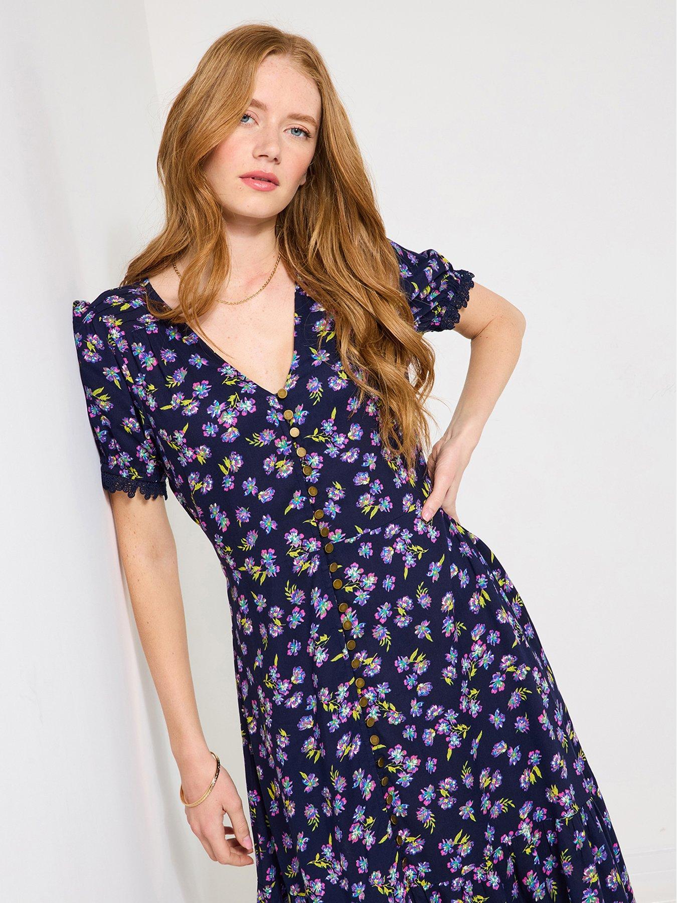 Image 3 of 5 of Joe Browns Ditsy Dreamer Maxi Dress - Navy