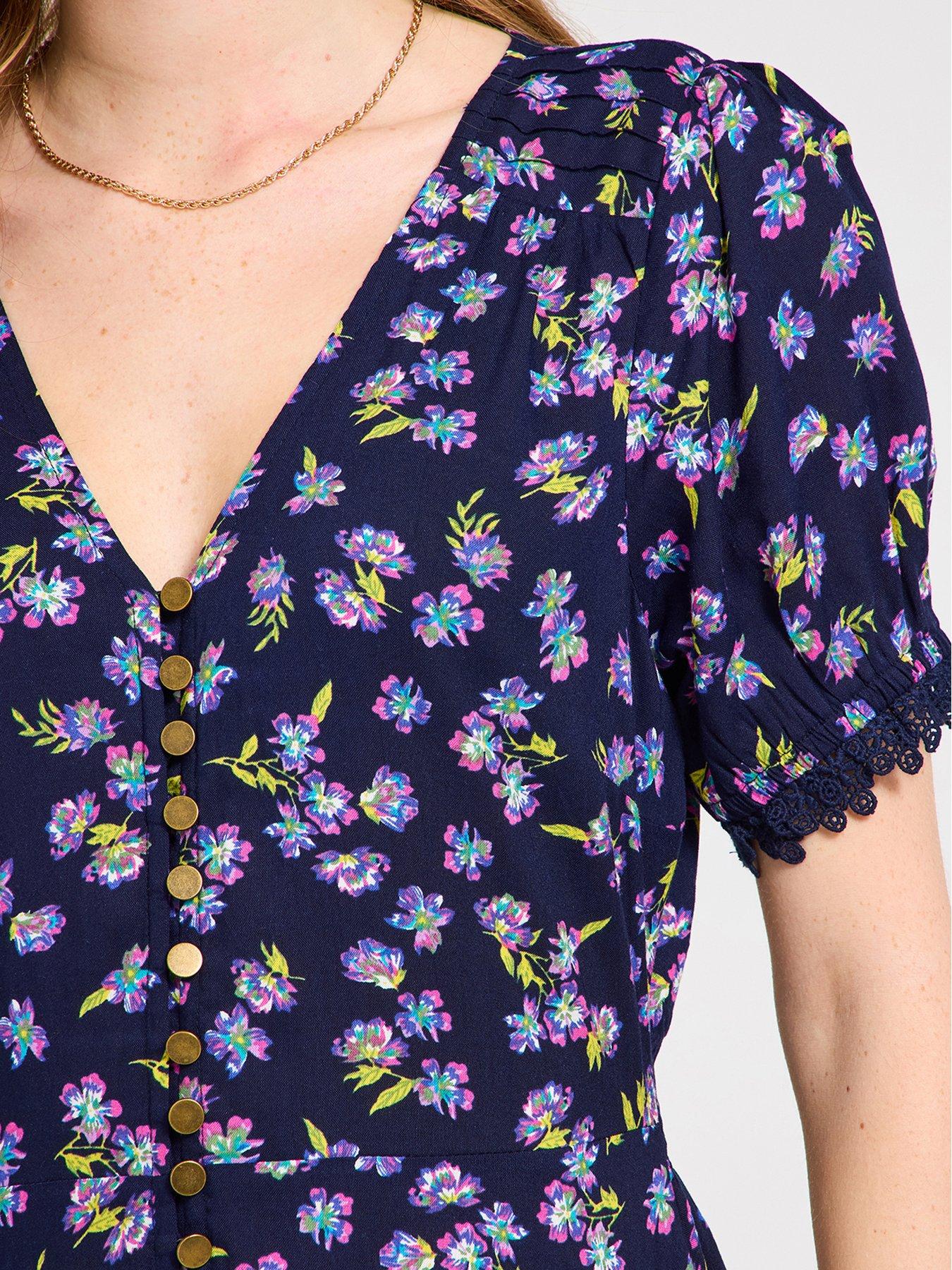 Image 4 of 5 of Joe Browns Ditsy Dreamer Maxi Dress - Navy