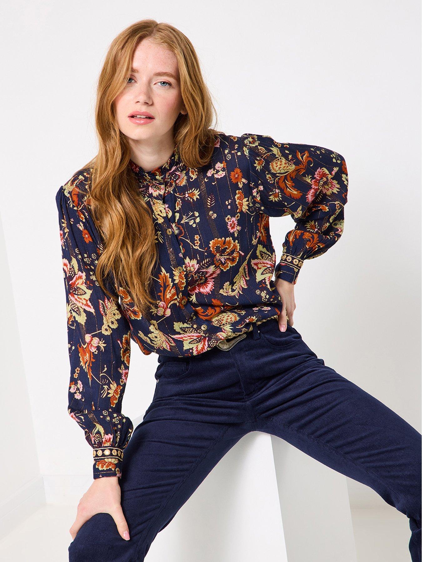 Joe Browns Isobella Mirror Trim Blouse - Navy