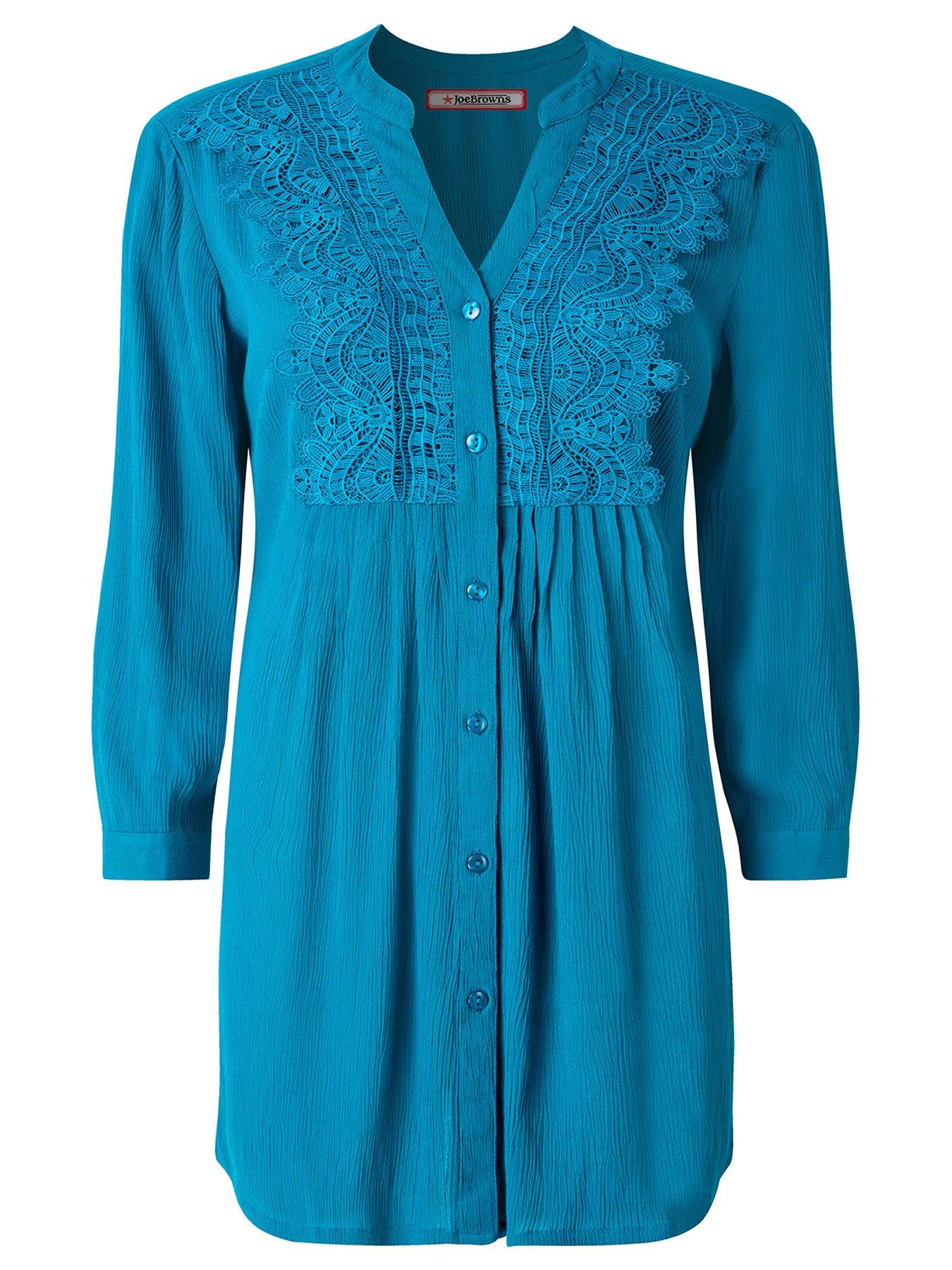 Image 5 of 5 of Joe Browns Lovely Lace Trim Blouse - Teal