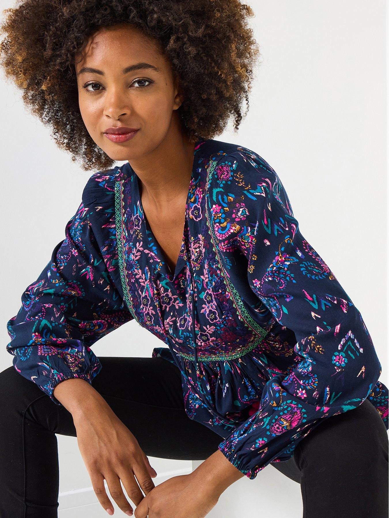 undefined Beautiful Boho Top - Purple