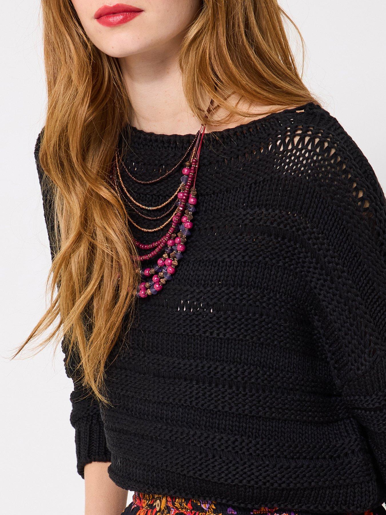 Image 2 of 5 of Joe Browns Francesca Ladder Knit Jumper - Black