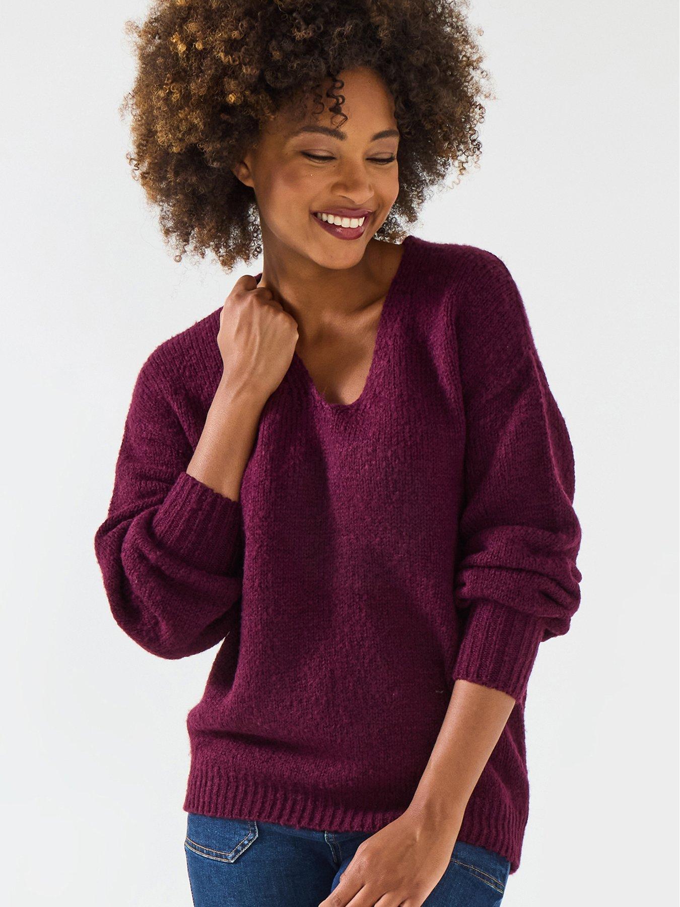 undefined Oh So Cosy Jumper - Berry