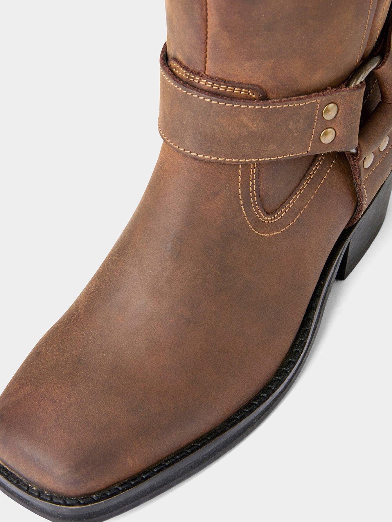 Image 5 of 6 of Joe Browns Ride Free Leather Biker Boots - Brown