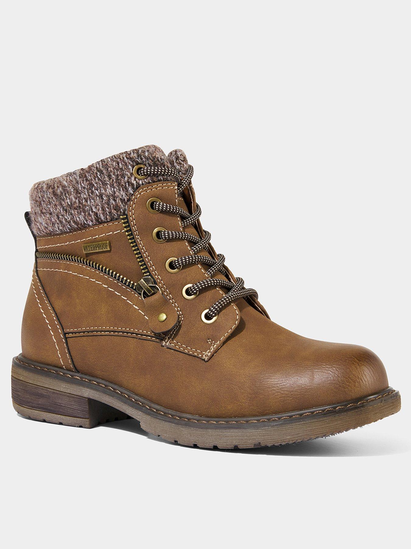 Image 3 of 7 of Joe Browns Autumn Walk Cosy Ankle Boots - Tan