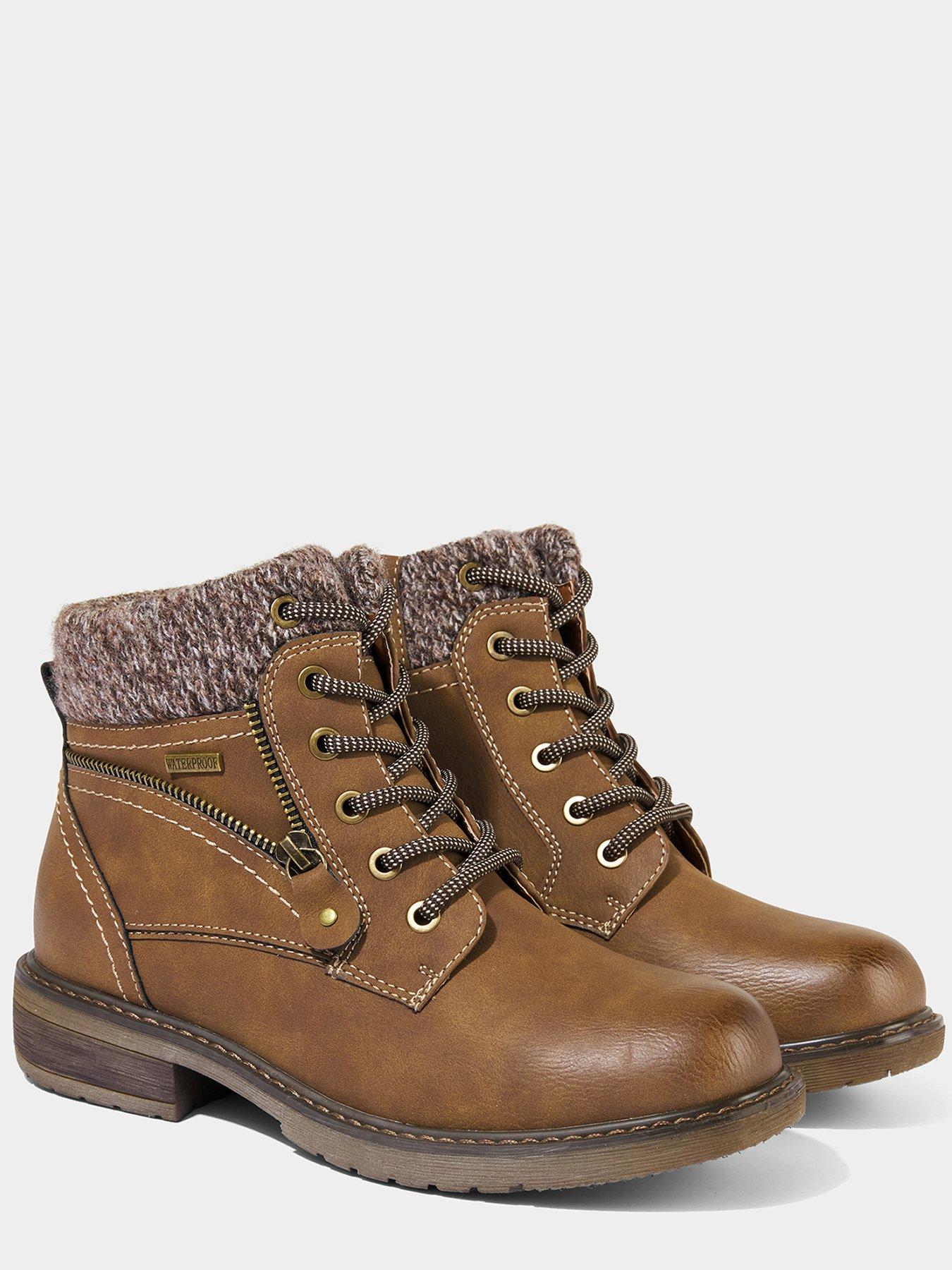 Image 4 of 7 of Joe Browns Autumn Walk Cosy Ankle Boots - Tan