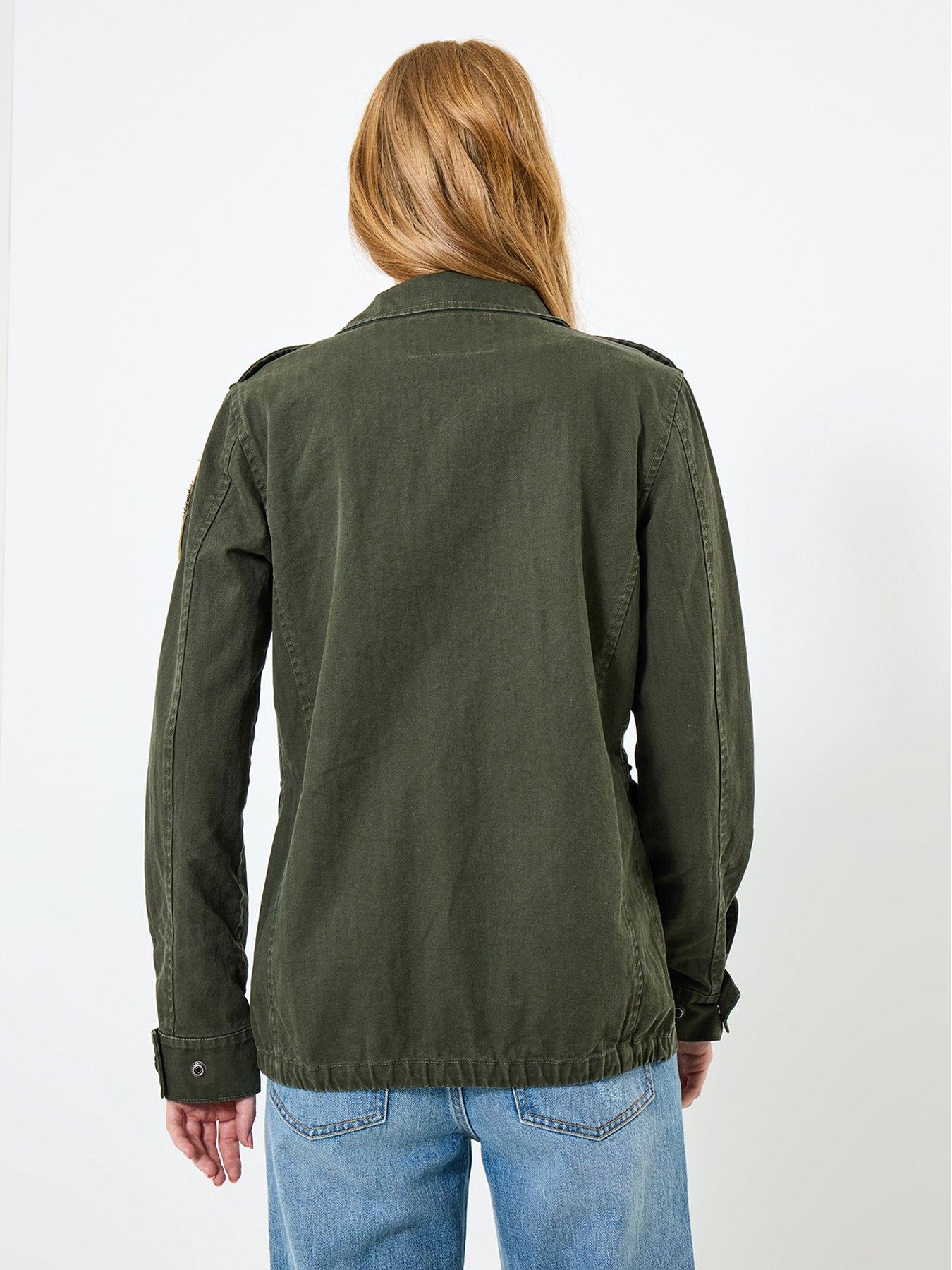 Image 3 of 6 of Joe Browns Astrid Embellished Utility Jacket - Khaki