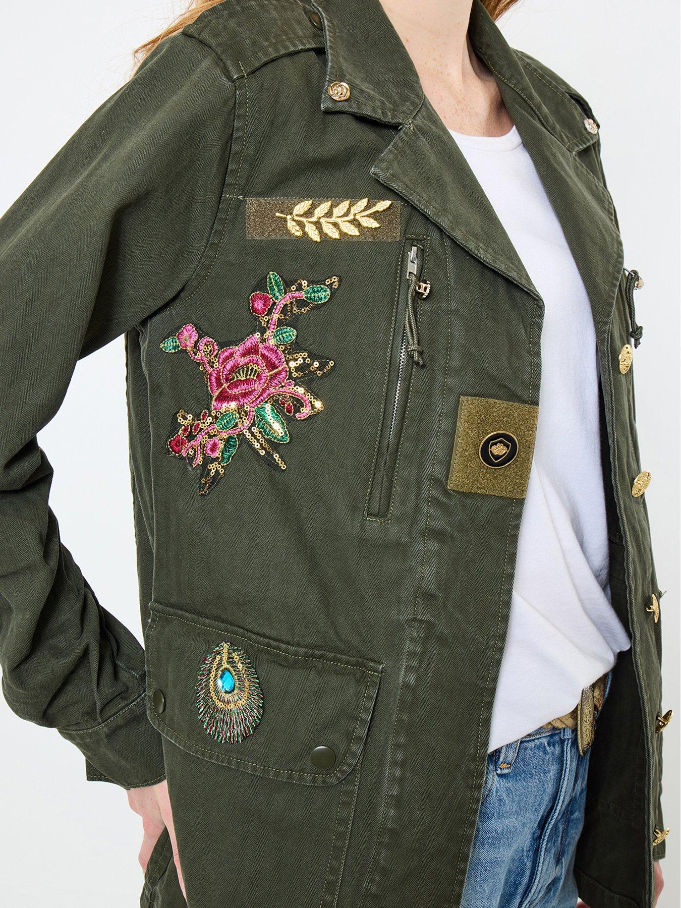 Image 4 of 6 of Joe Browns Astrid Embellished Utility Jacket - Khaki