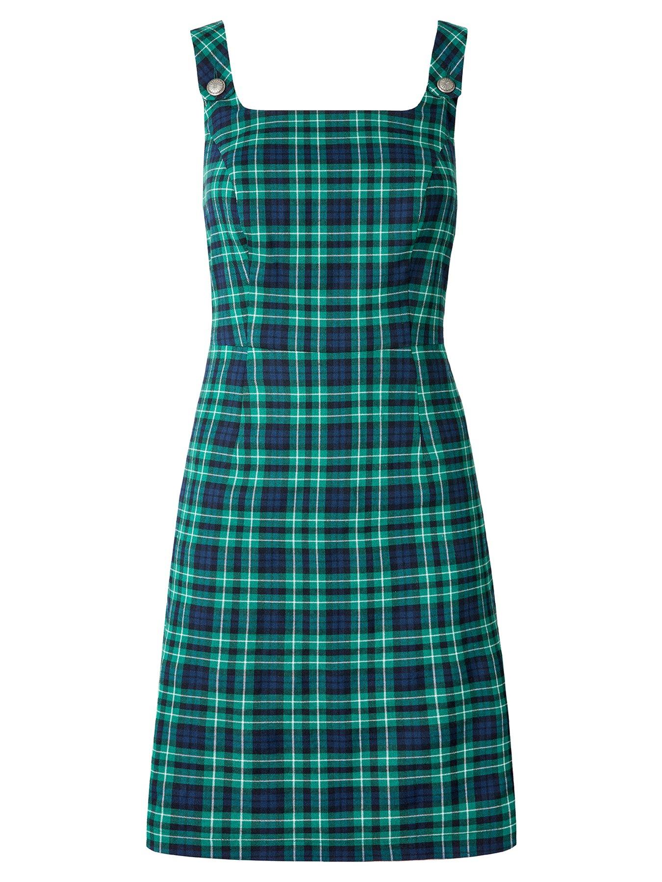 Image 5 of 5 of Joe Browns Trixie Check Pinafore - Green