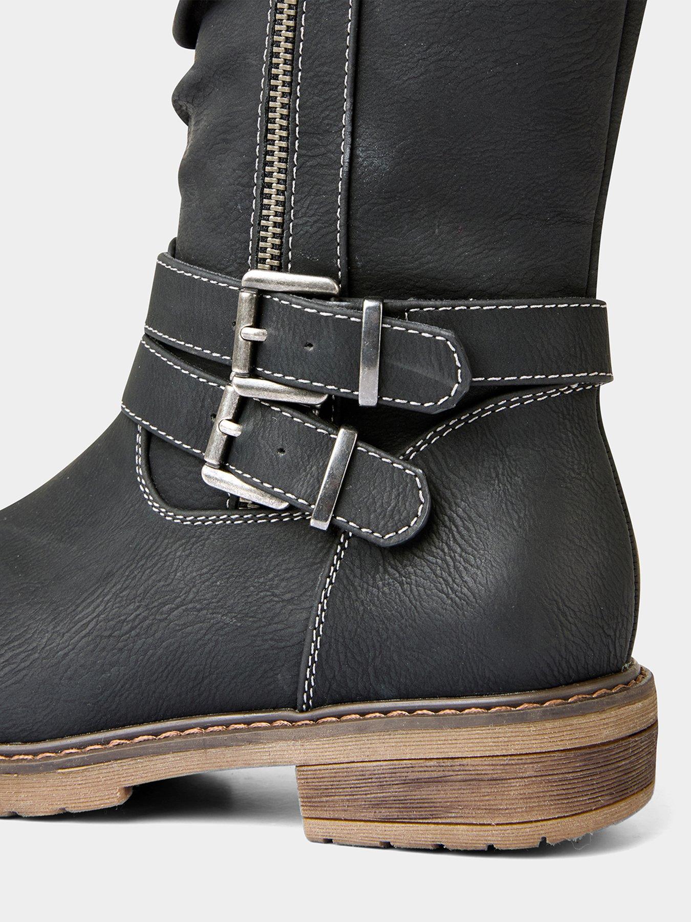 Image 7 of 7 of Joe Browns Peyton Knitted Top Long Boots - Black