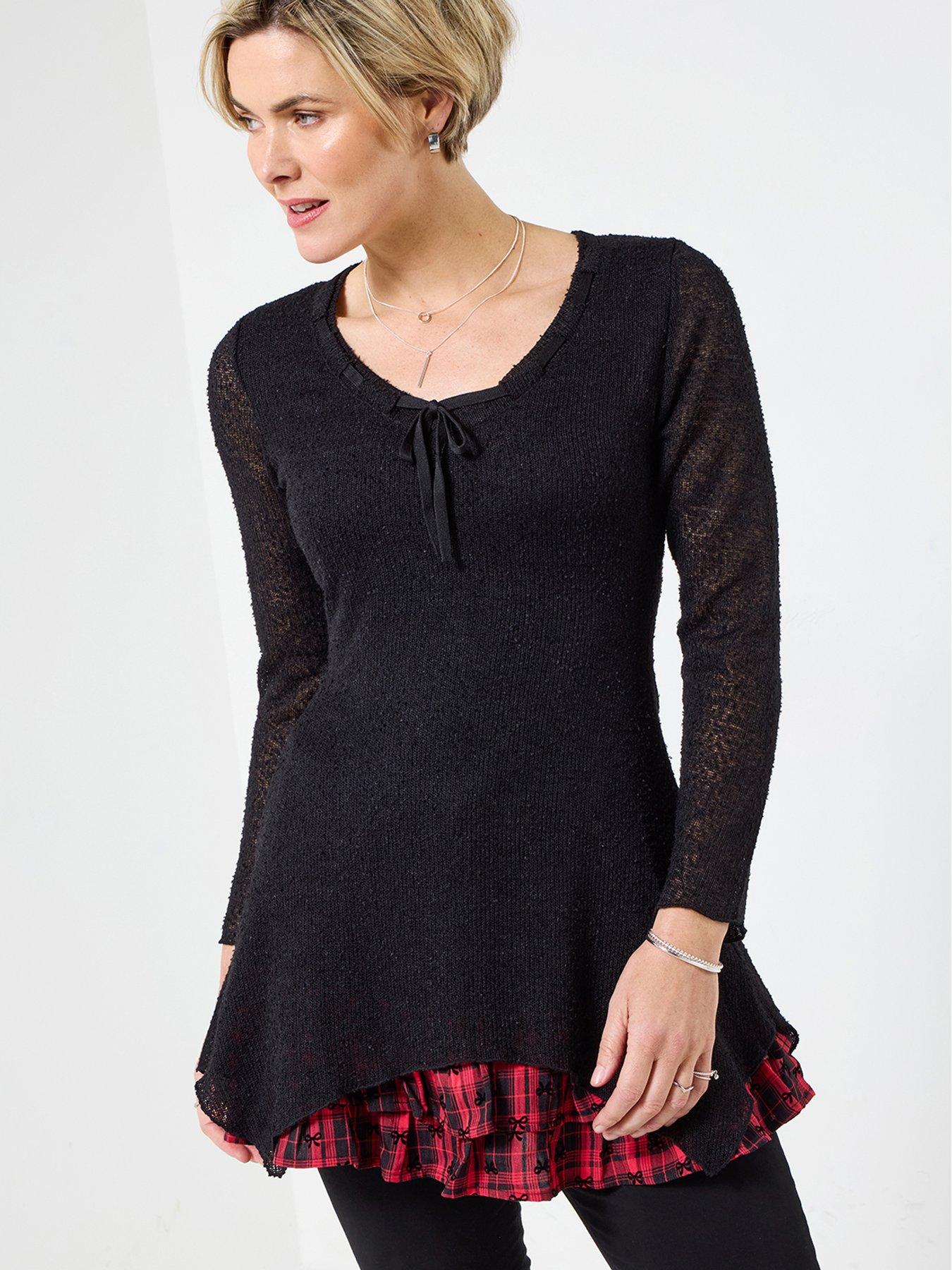 undefined Rock With It Tunic Top - Black