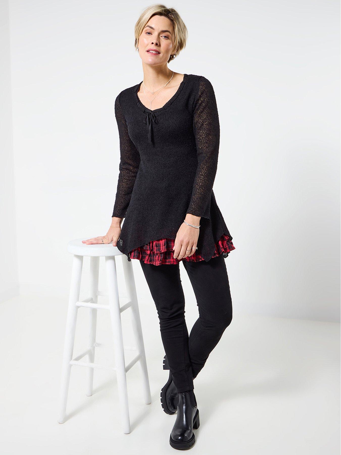 Image 2 of 6 of Joe Browns Rock With It Tunic Top - Black