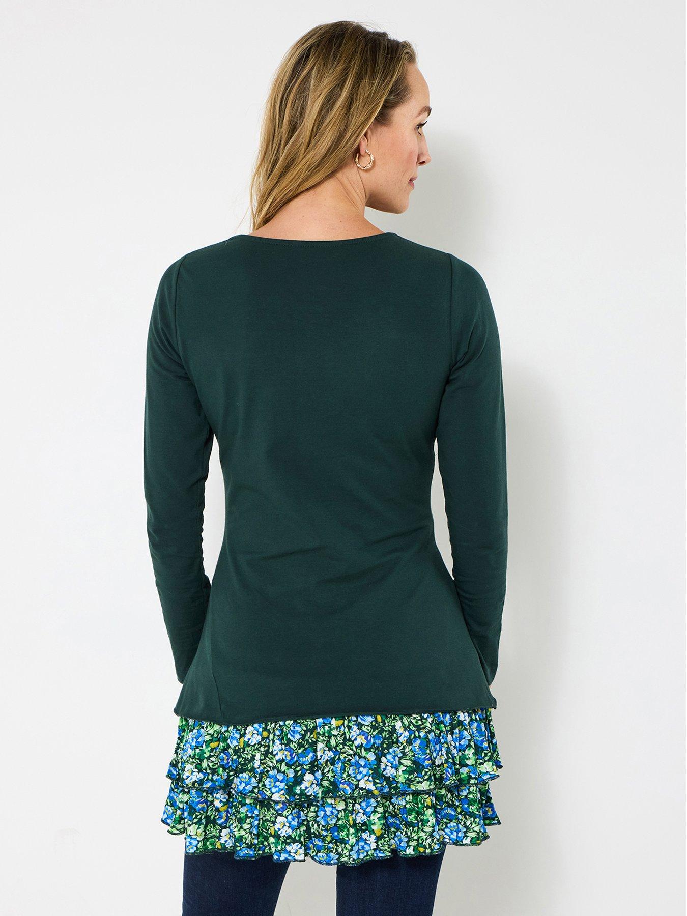 Image 2 of 5 of Joe Browns Autumn Cosy Tunic Top - Green