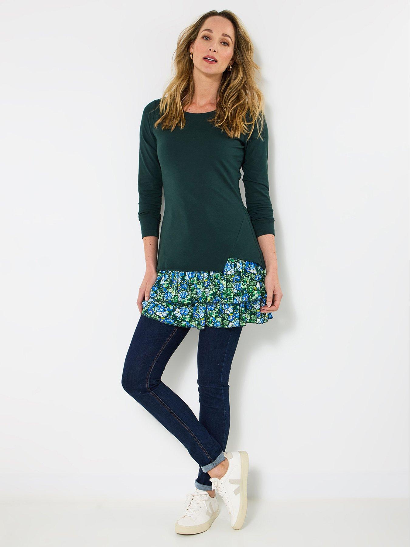Image 3 of 5 of Joe Browns Autumn Cosy Tunic Top - Green