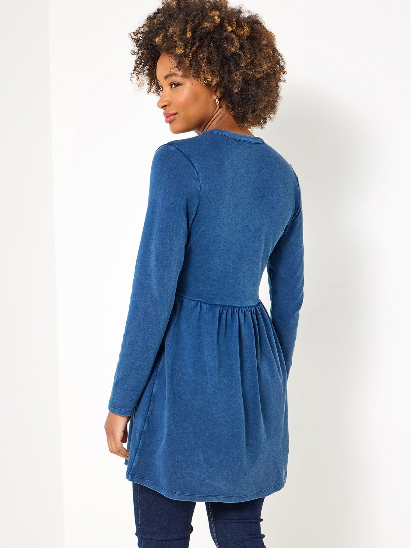 Image 3 of 5 of Joe Browns Pretty In Blue Jersey Sweat Tunic Top - Blue