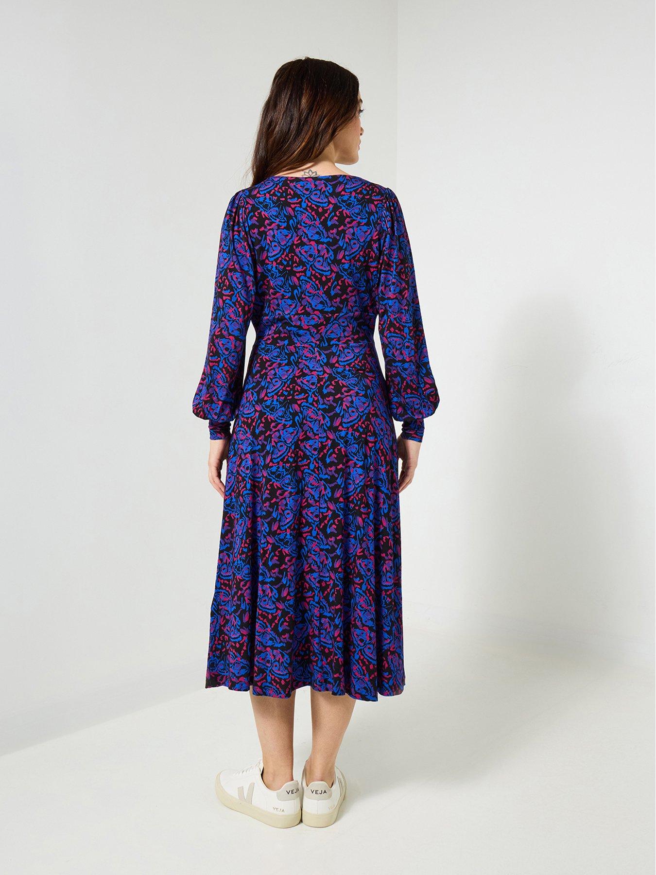 Image 2 of 5 of Joe Browns Butterfly Wings Printed Jersey Dress  - Black