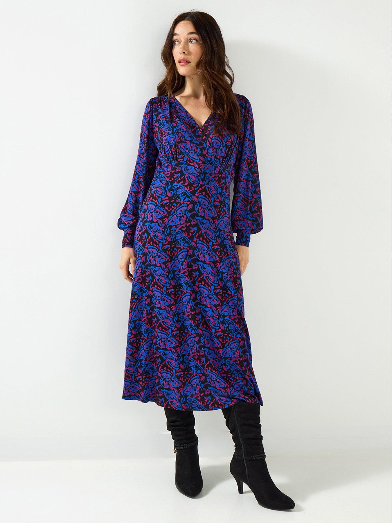 Image 4 of 5 of Joe Browns Butterfly Wings Printed Jersey Dress  - Black