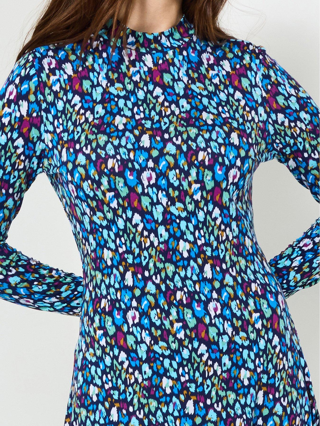 Image 2 of 5 of Joe Browns Intelligent Animal Print Jersey Dress - Blue