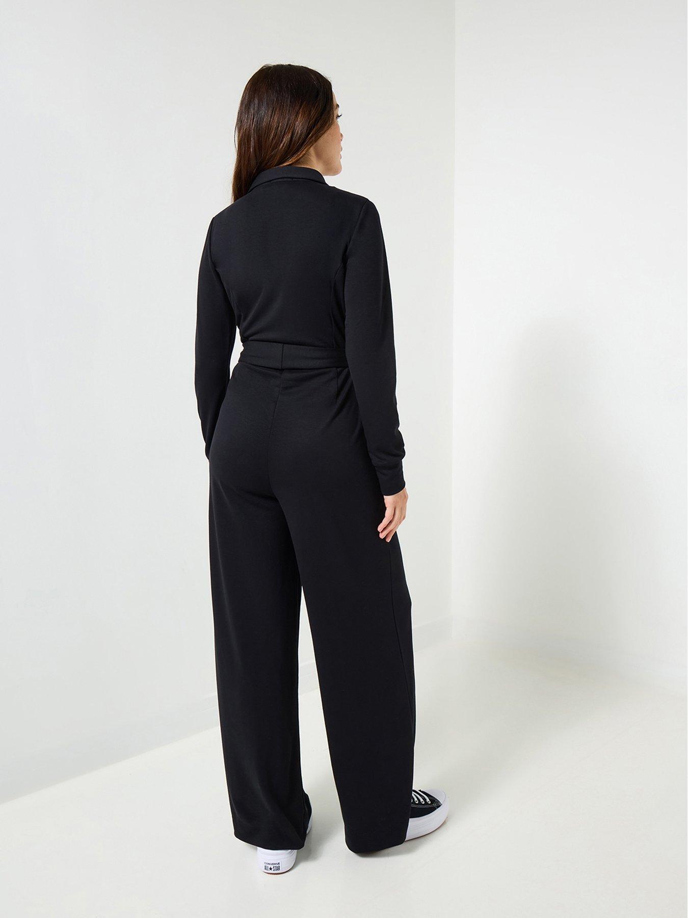 Image 2 of 5 of Joe Browns Essential Stretch Zip Up Jumpsuit  - Black