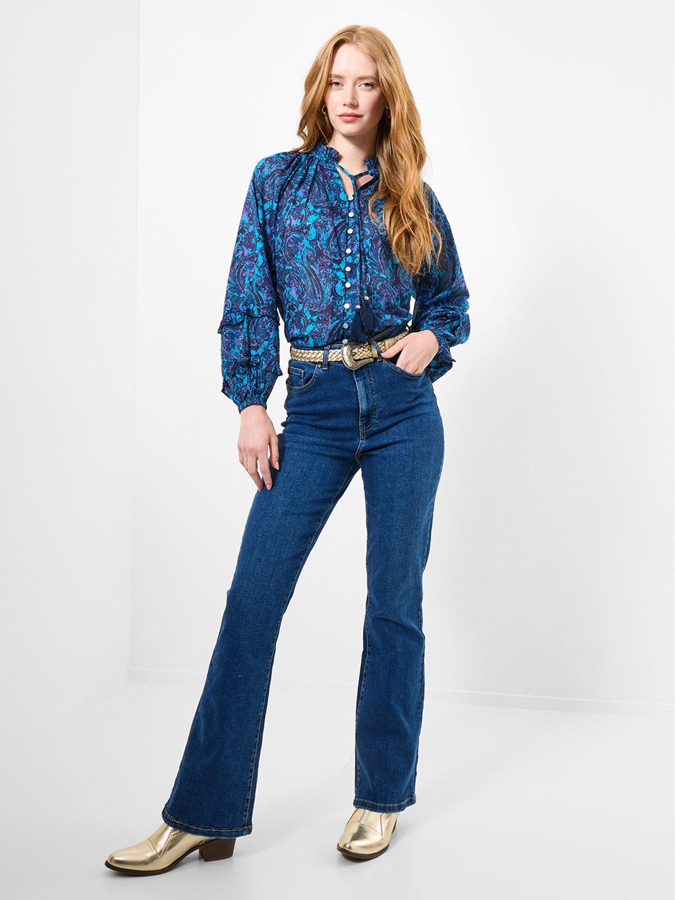 Image 2 of 6 of Joe Browns Charlotte Paisley Printed Top - Blue