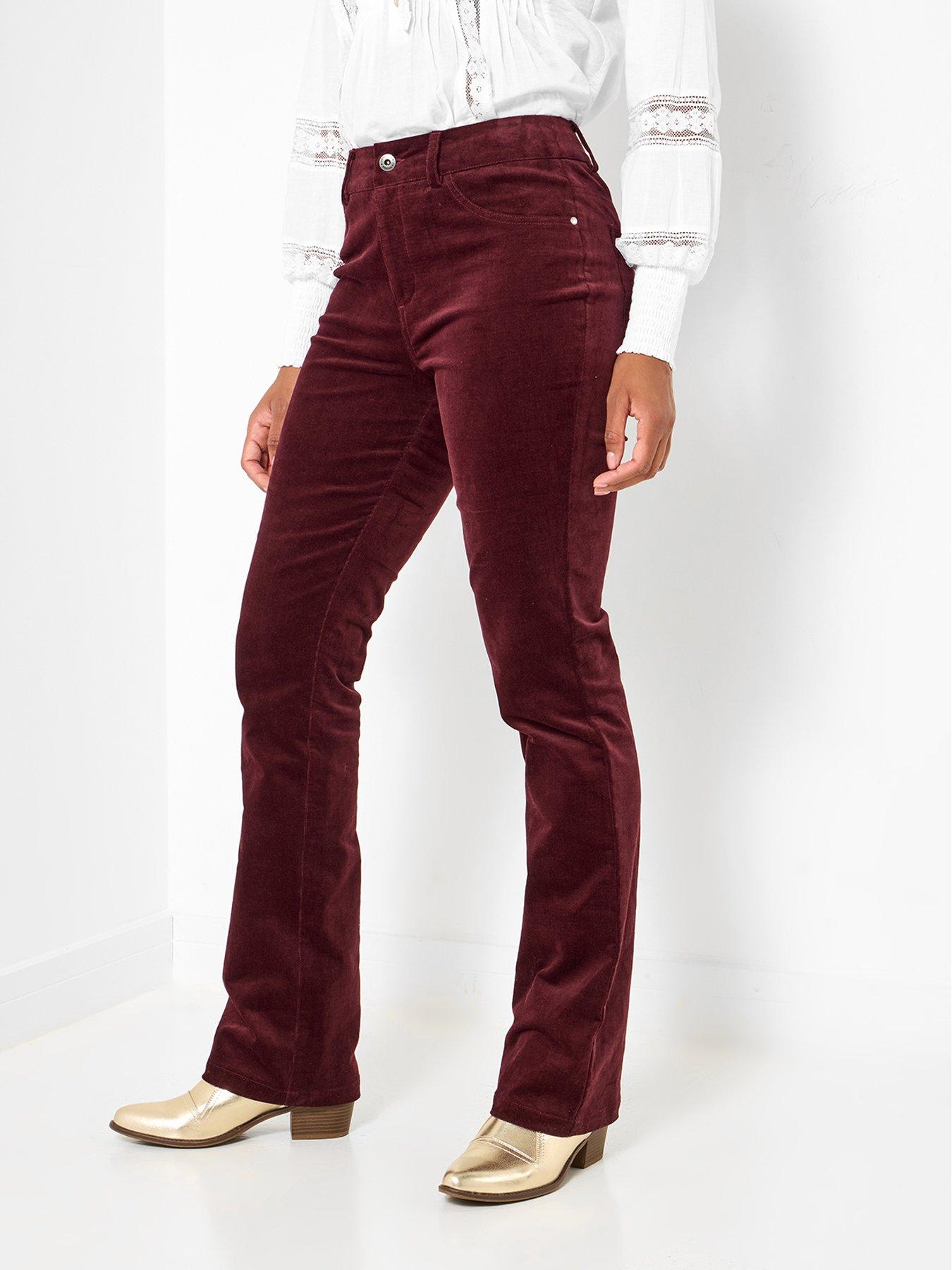 undefined Marvellous Moleskin Trouser  - Berry