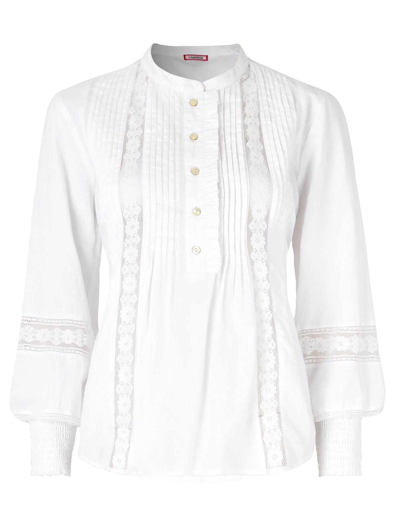 Image 5 of 5 of Joe Browns Romantic Lace Trim Blouse - White