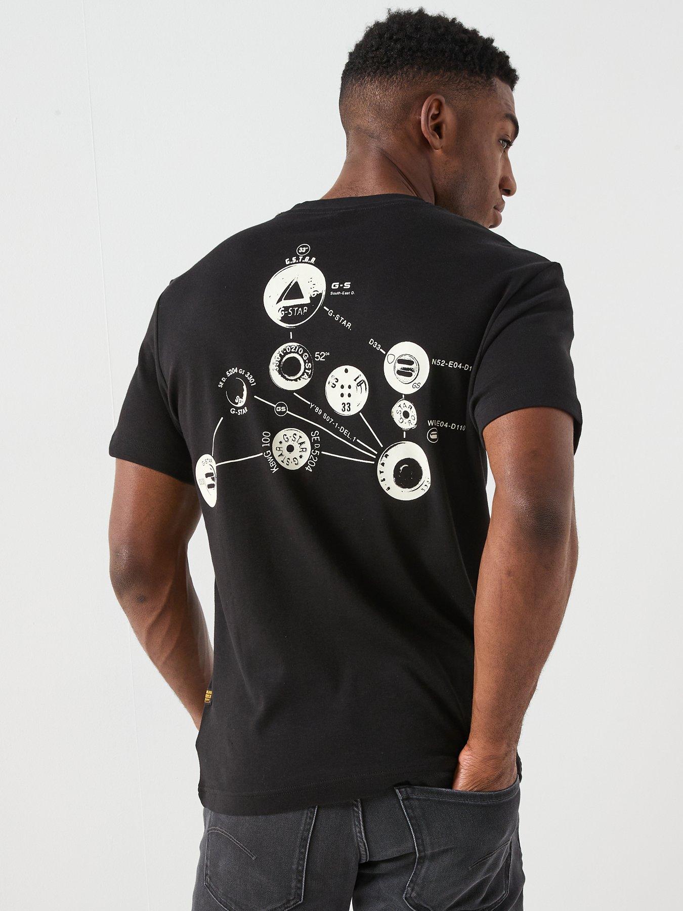 G-Star RAW Trims Back Graphic T-Shirt - Black