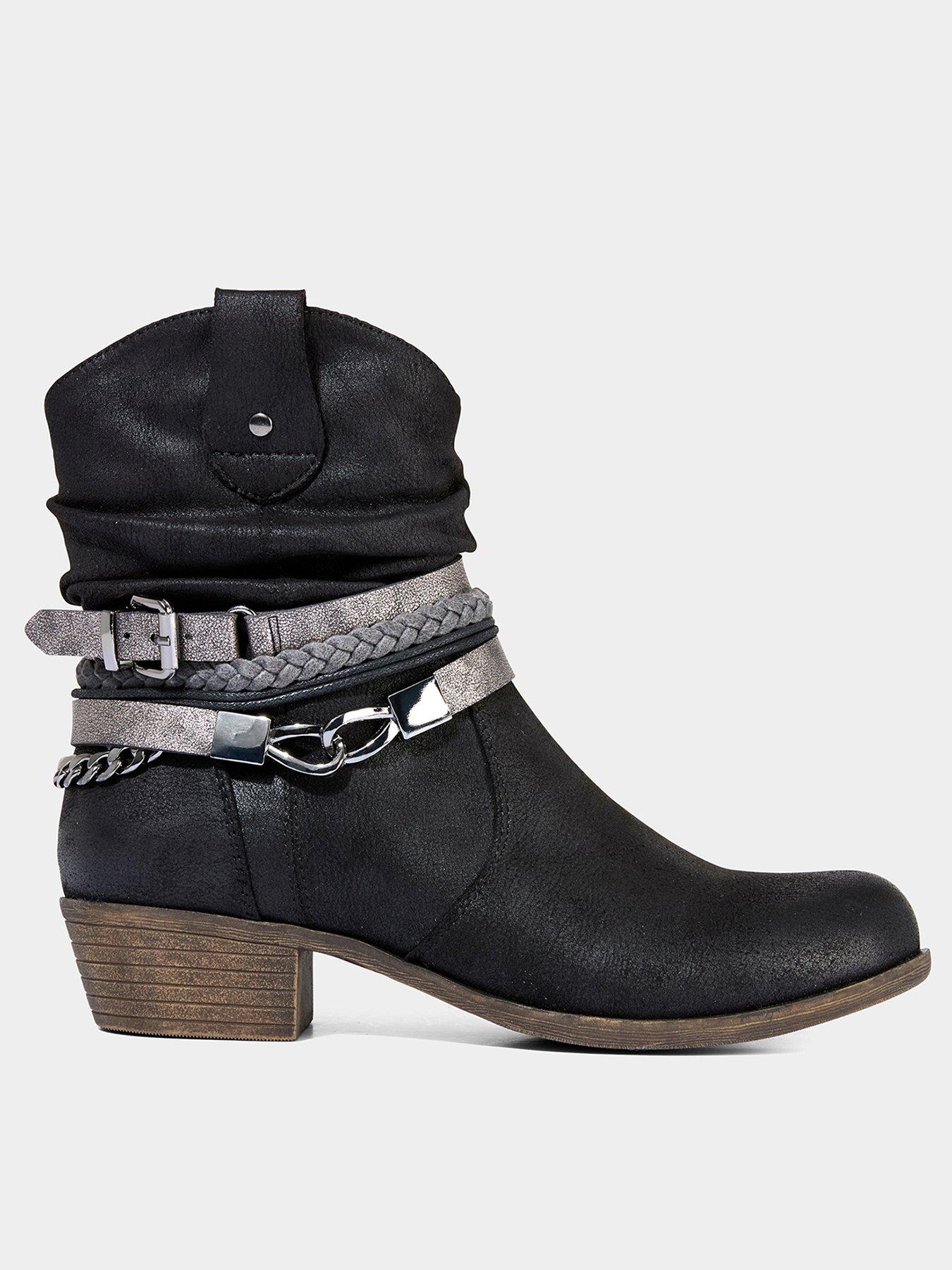 Joe Browns Lakeside Embellished Boots - Black