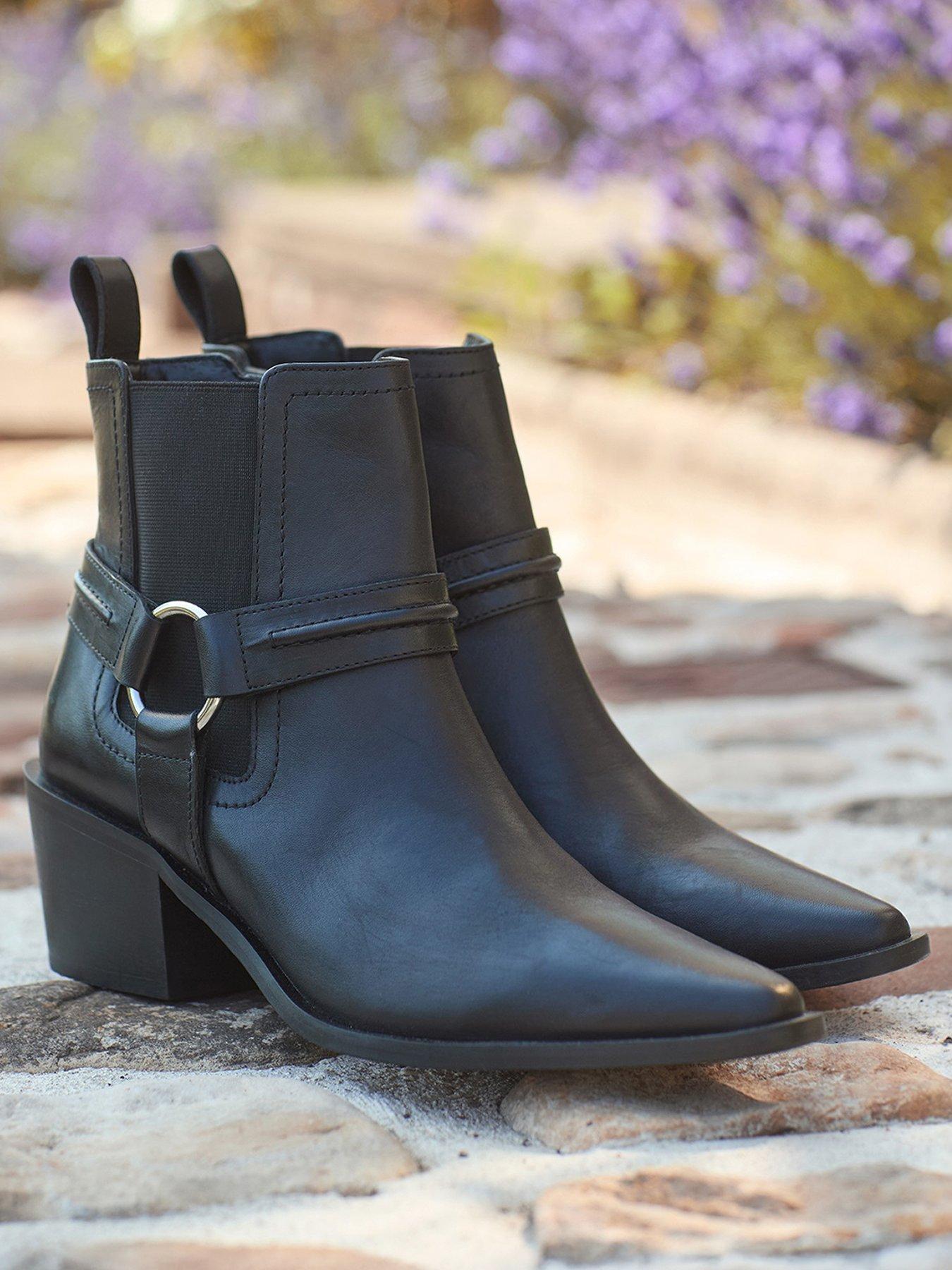Image 2 of 6 of Joe Browns Smart Ride Leather Ankle Boots - Black