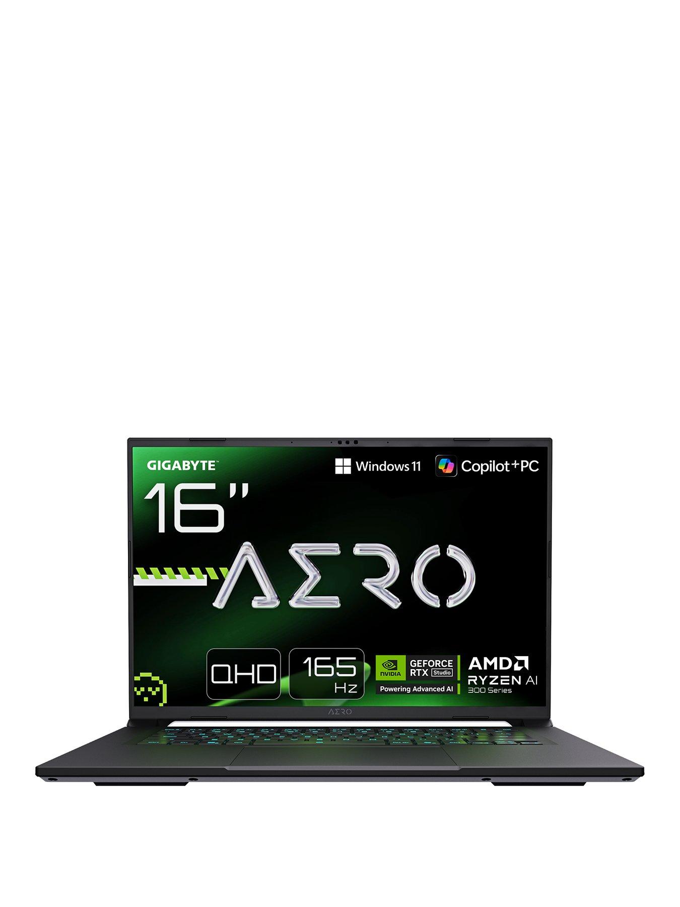 GIGABYTE AERO X16 2WH Copilot+ PC Gaming - 16in 165Hz QHD - GeForce RTX 5070 - AMD Ryzen AI 9 HX370 - White