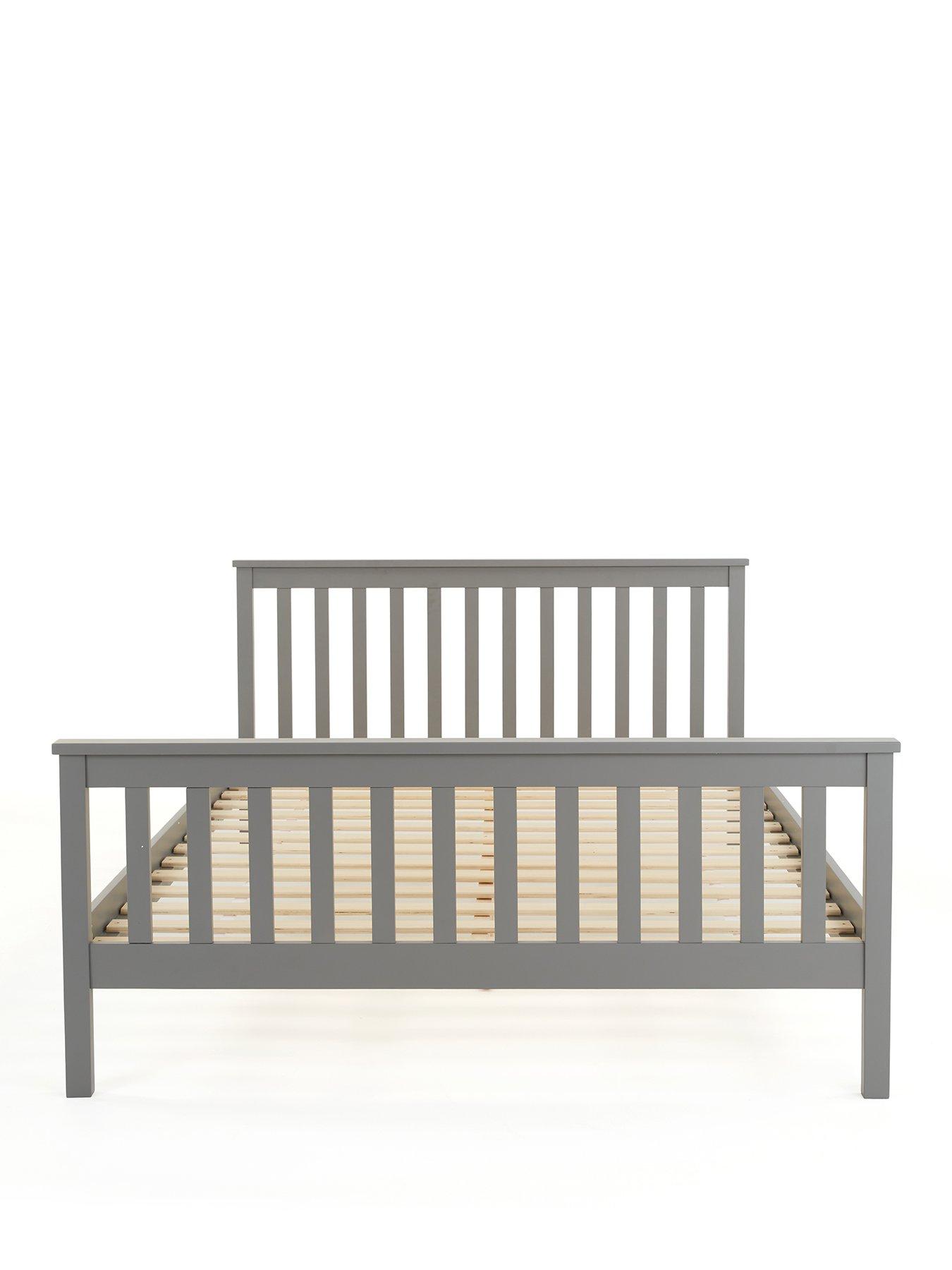 Image 2 of 7 of Very Home Dawson Wooden Bed with Mattress Options (Buy &amp; SAVE!) - Grey - FSC&reg; Certified