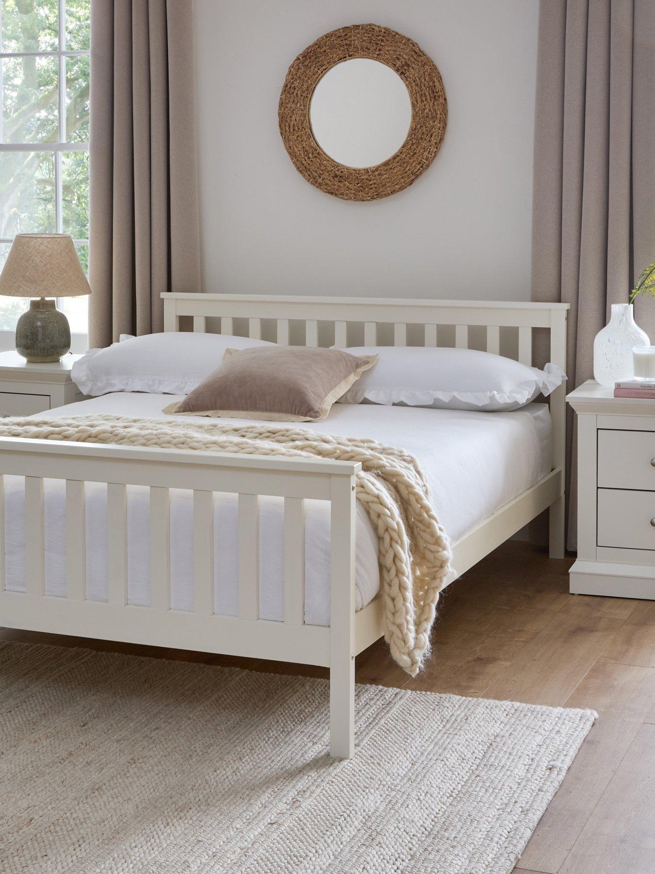 The Very Collection Dawson Wooden Bed with Mattress options (Buy  &  SAVE!) - White - FSC® Certified