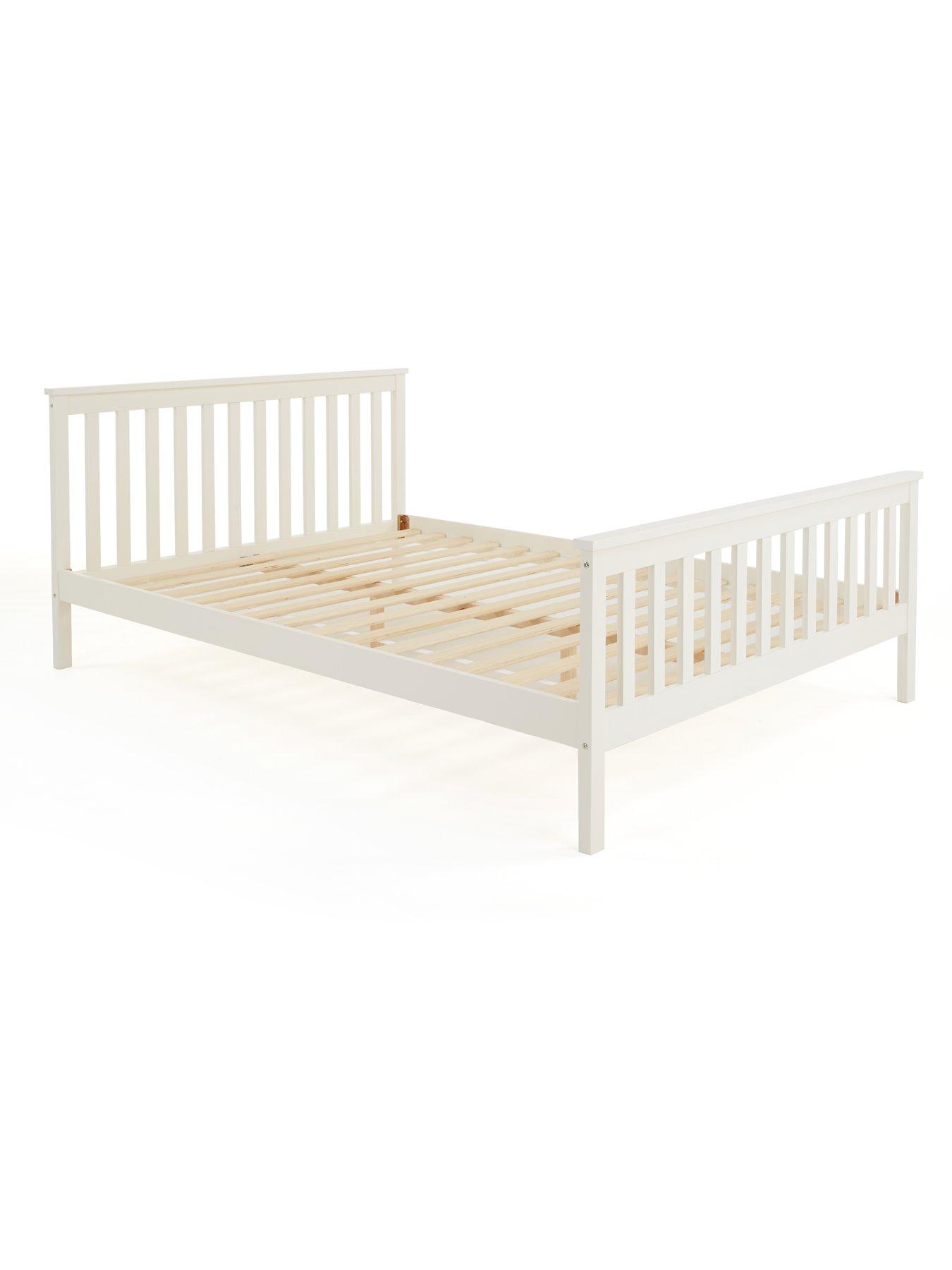  image of very-home-dawsonnbspwooden-bed-with-mattress-options-buy-amp-savenbsp--white-fscreg-certified